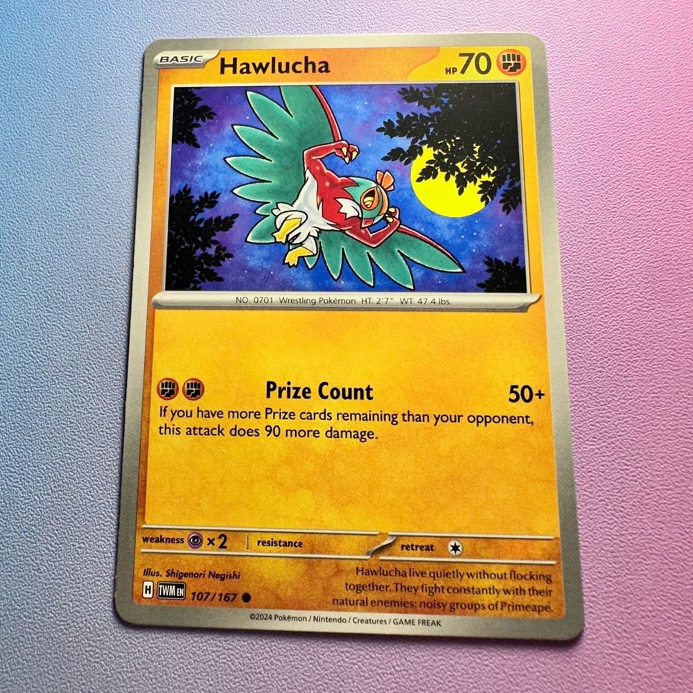 hawlucha - 107/167 (common) — pokemon: twilight masquerade